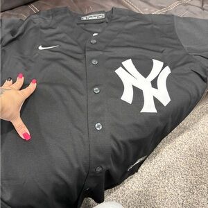 Black Nike Baseball  Yankee Jersey Judge